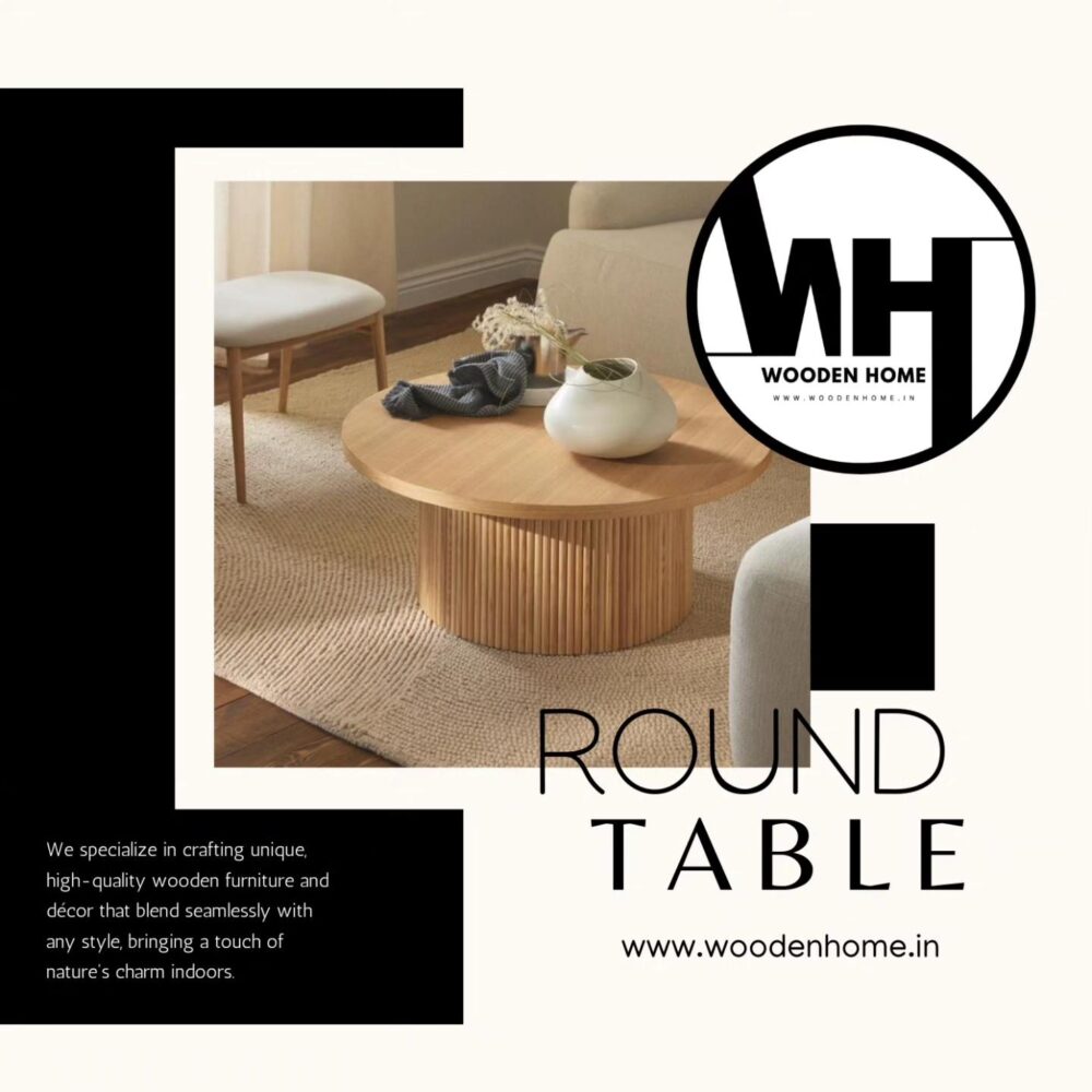 Wooden Home Solid Wood Round Table