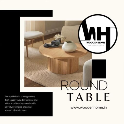 Wooden Home Solid Wood Round Table