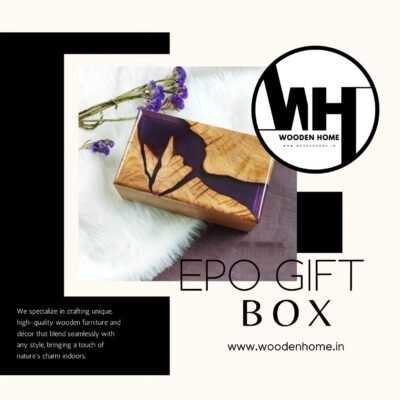 Wooden Home Solid Wood Epoxy Gift Box