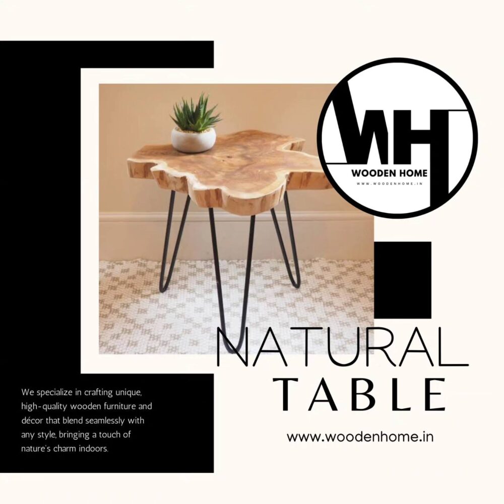 Wooden Home Solid Wood Natural Acacia Table