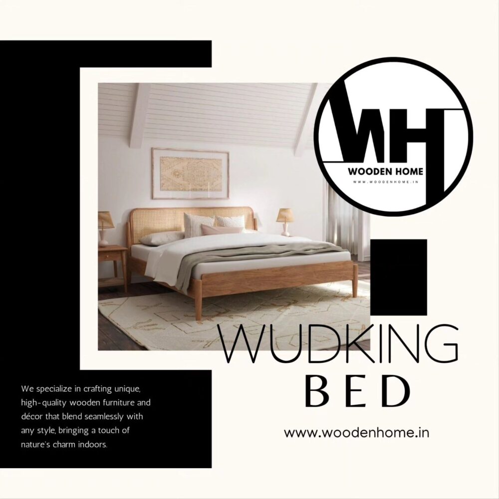 Wooden Home Solid Wood Wudking Bed