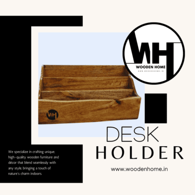 Hand Made Solid wood Wall/Desk Holder