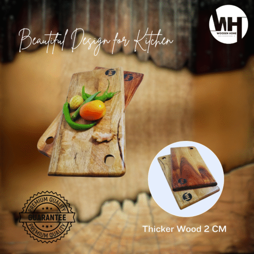 Huk Solid Wood Natural Grain Cutting Board