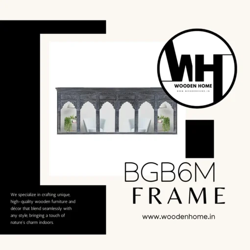 Antique Big Grey 6 Mirror Vintage Frames By Wooden Home