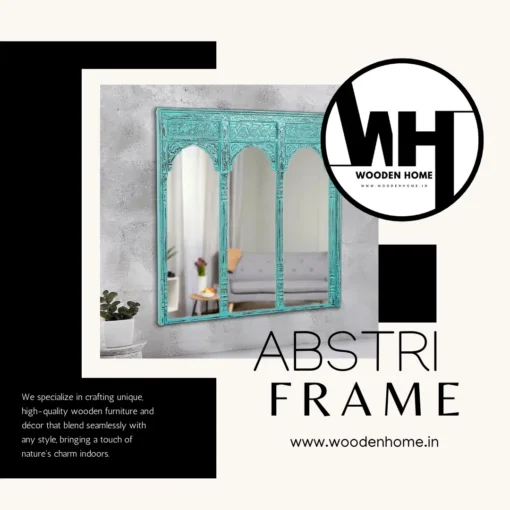 Antique Teal Arch Vintage Frame By Wooden Home