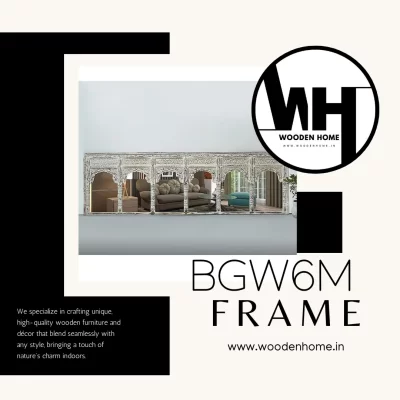 Big Antique White 6 Mirror Frames By Wooden Home