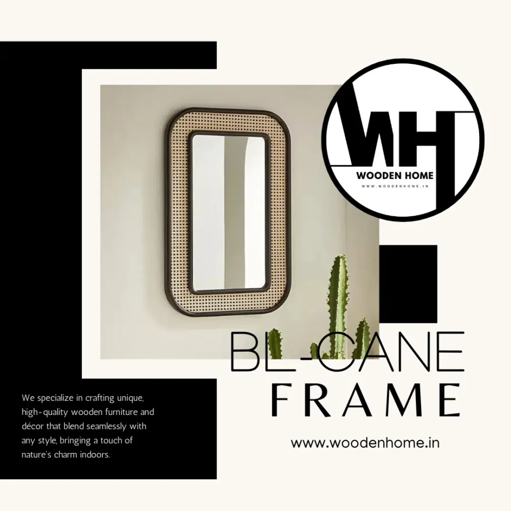 Black Cane Wall Frame By Wooden Home