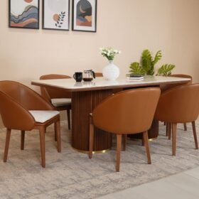 Wooden Home Data Dining Set 6 Seater Saumikmarbletopteakwood6Seaterdiningtableset Updated New Images New One 2 810X702 1