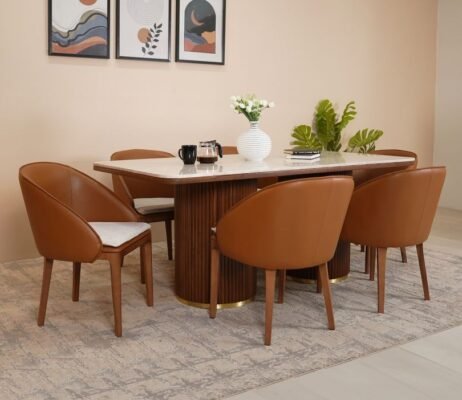 Wooden Home Data Dining Set 6 Seater Saumikmarbletopteakwood6Seaterdiningtableset Updated New Images New One 2 810X702 1