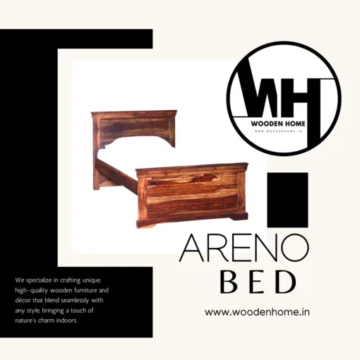 Solid Wood Areno Bed by Wooden Home