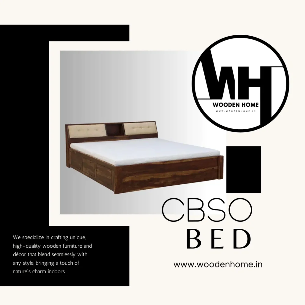 Solid Wood Cbso Bed by Wooden Home