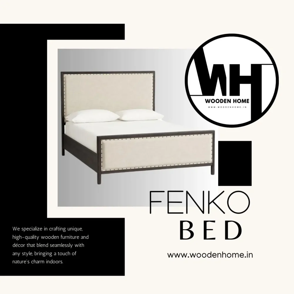Solid Wood Fenko Bed by Wooden Home