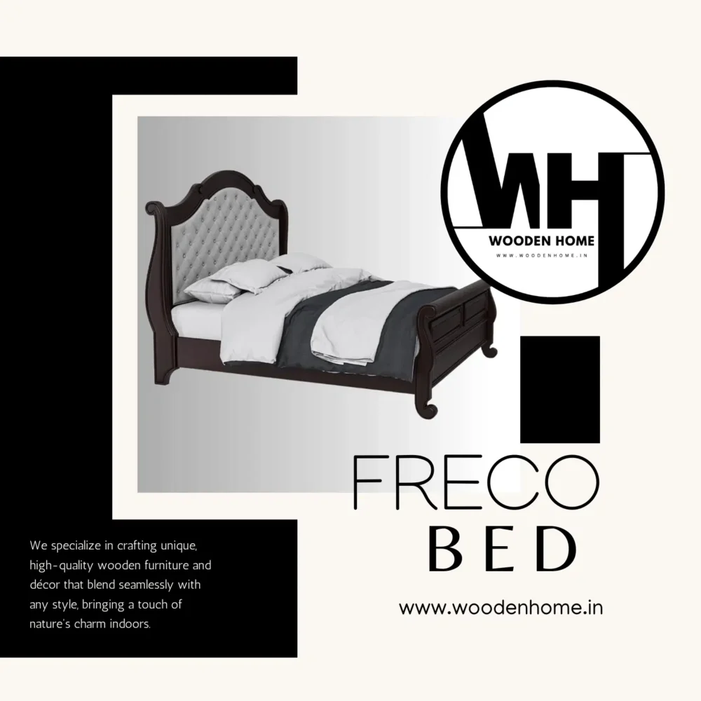 Solid Wood Freco Bed by Wooden Home