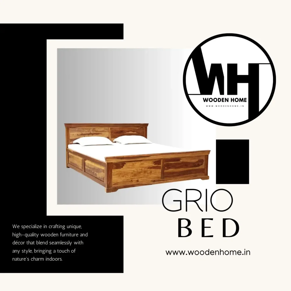 Solid Wood Grio Bed by Wooden Home