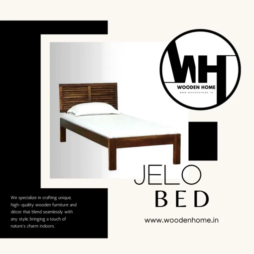 Solid Wood Jelo Bed by Wooden Home