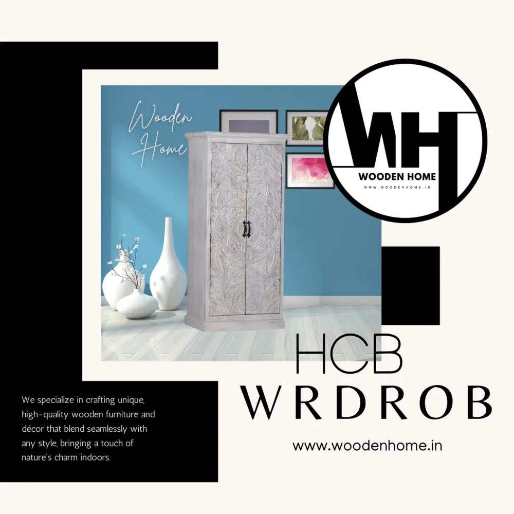 Hand Crafted Wooden HCB Wardrobe By Wooden Home
