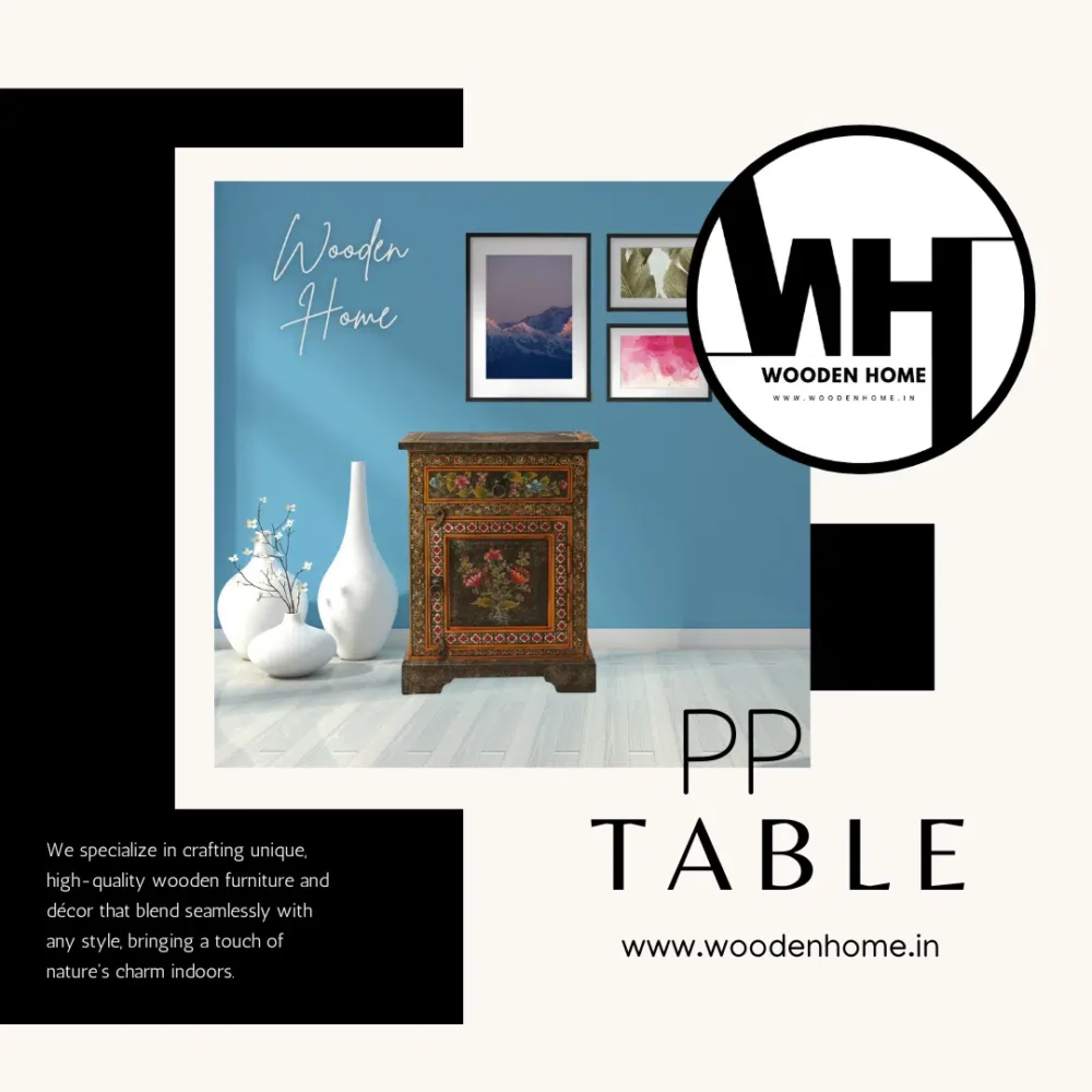 Hand Painted PP Table By Wooden Home