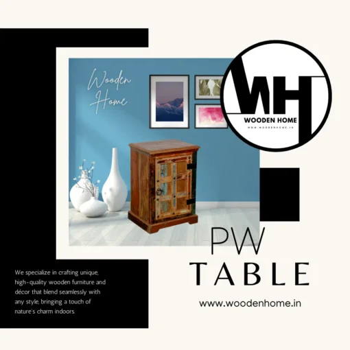 Reclaimed Wood Side Table By Wooden Home