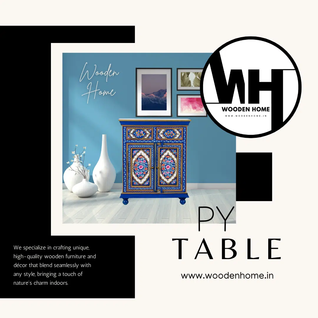 Wooden Home Hand Painted Py Table By Wooden Home 1
