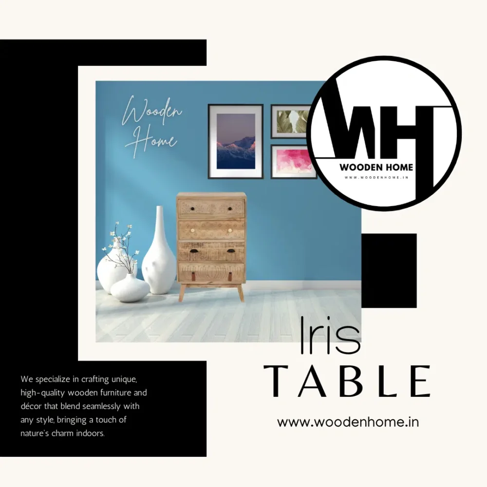 IRIS Side Table By Wooden Home