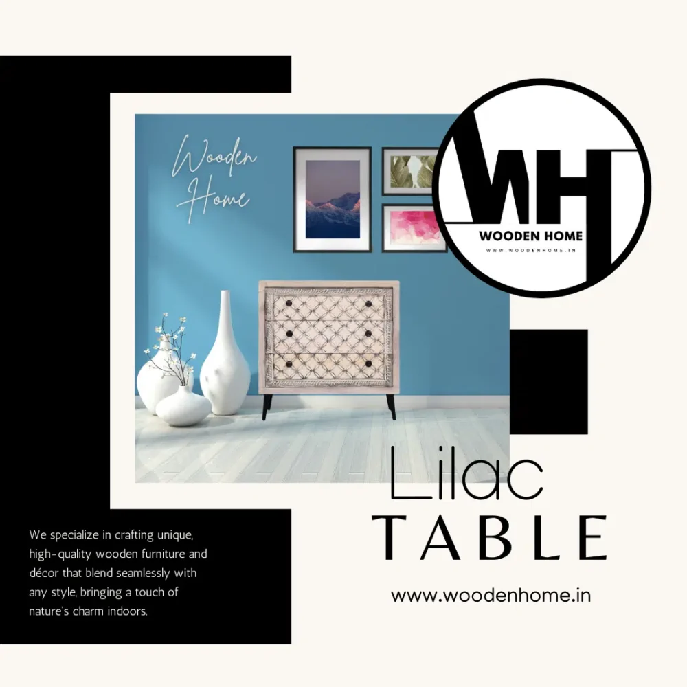 LILAC Side Table By Wooden Home