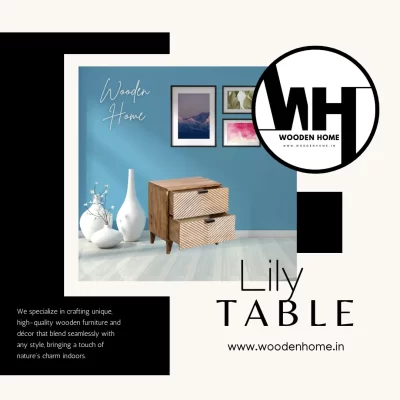 LILY Side Table By Wooden Home