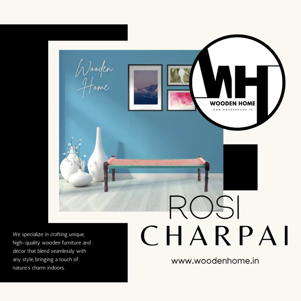 Rope ROSI Charpai By Wooden Home