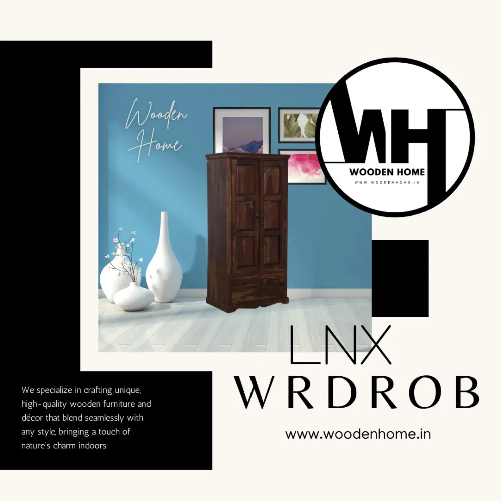 Sheesham LNX Wardrobe By Wooden Home