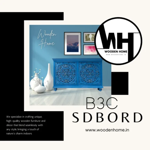 Wood Carving B3C Sideboard By Wooden Home