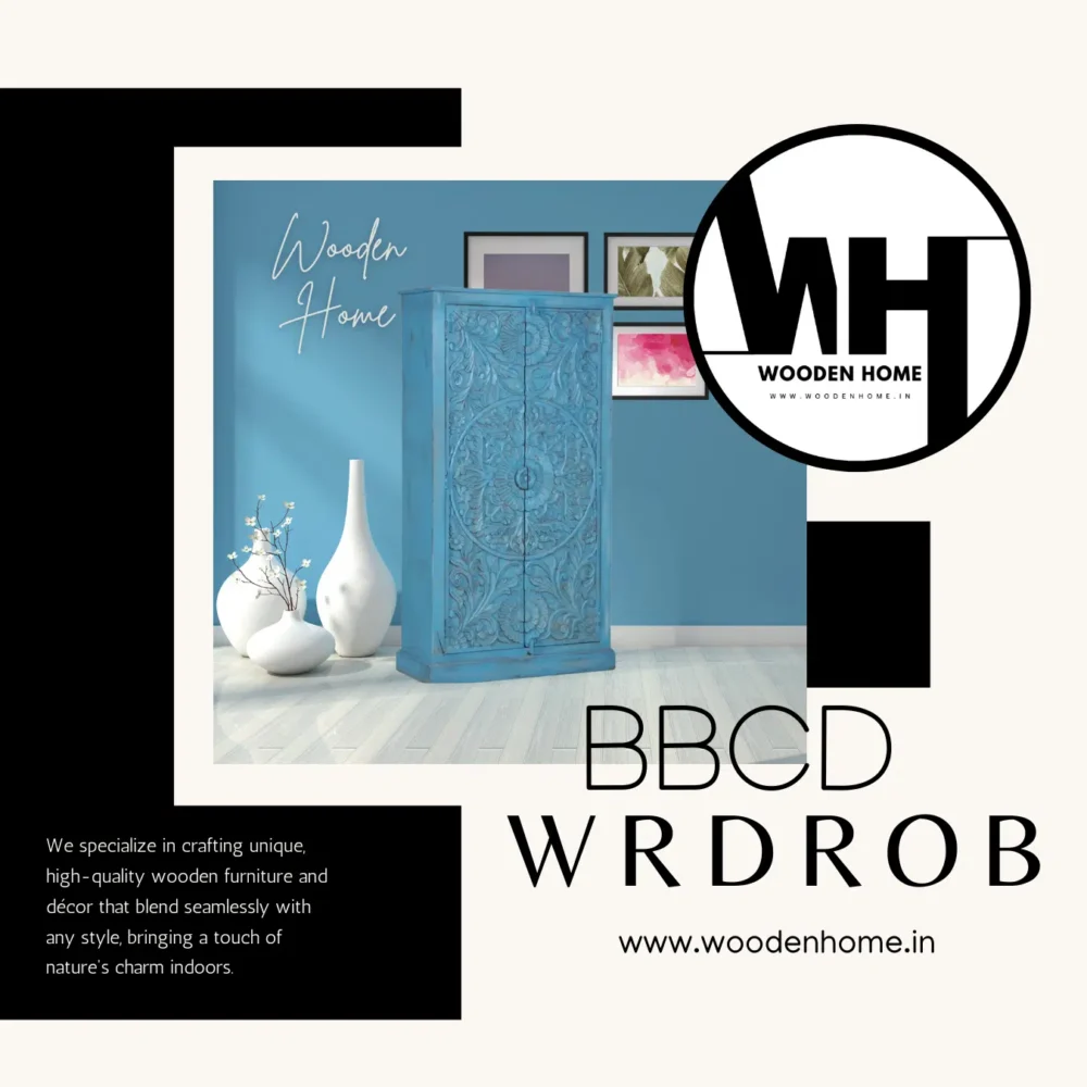 Wood Carving BBCD Wardrobe By Wooden Home