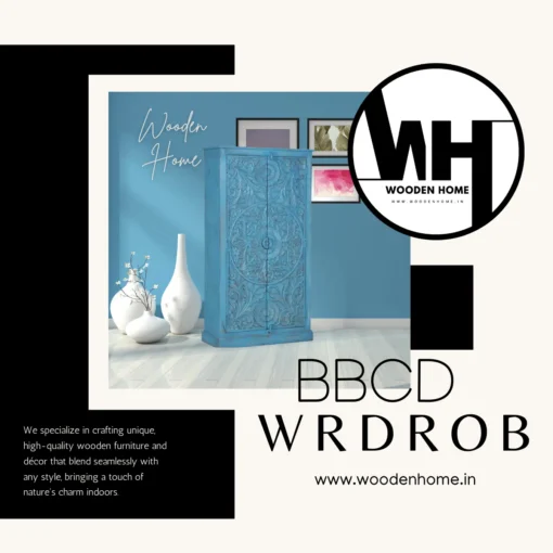 Wood Carving BBCD Wardrobe By Wooden Home