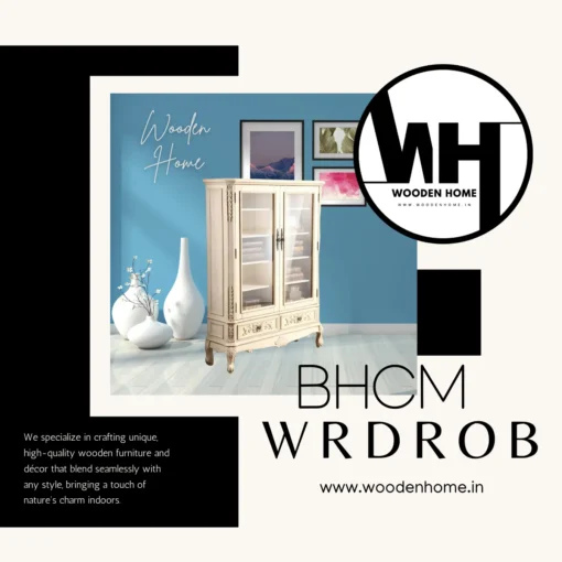 Wood Carving BHCM Wardrobe By Wooden Home