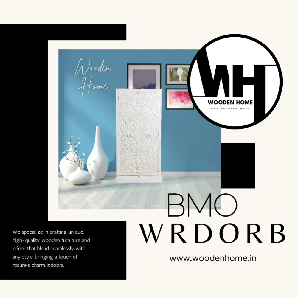 Wood Carving BMO Wardrobe By Wooden Home