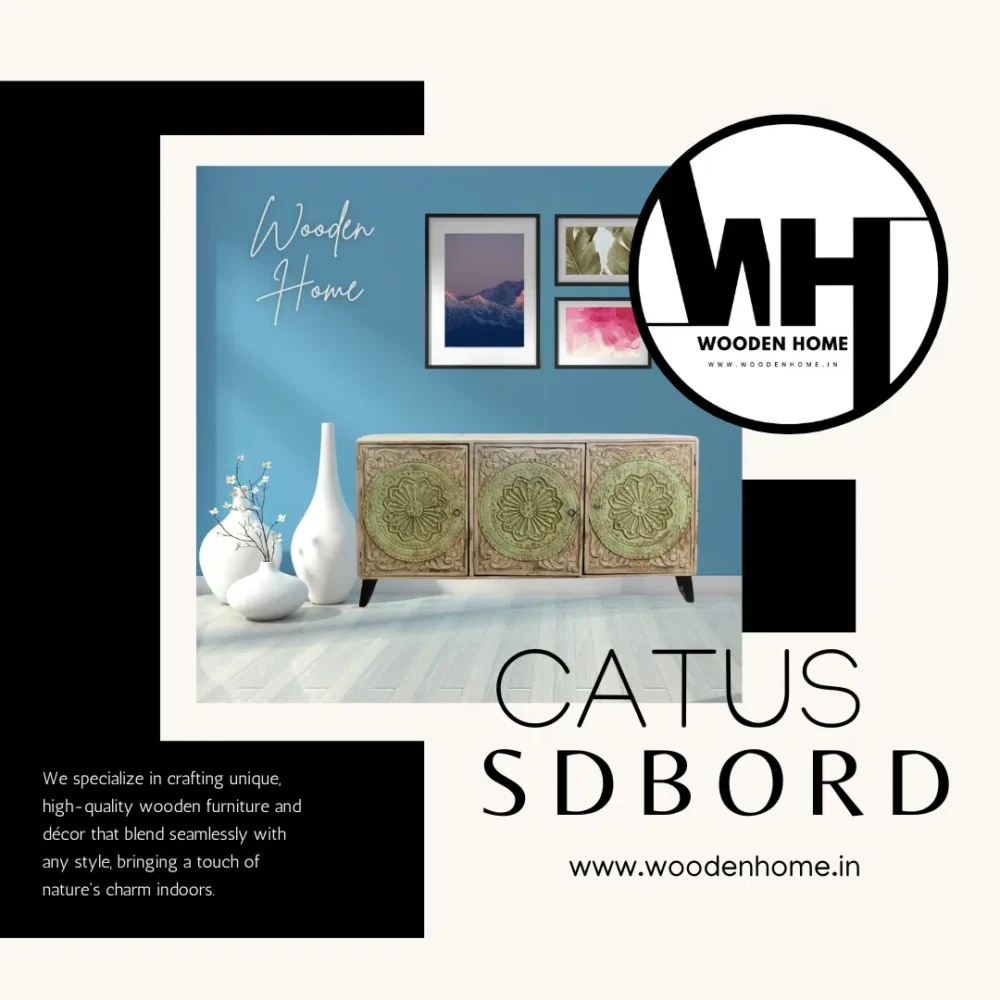 Wood Carving CATUS Sideboard By Wooden Home