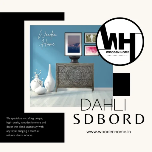 Wood Carving DAHLI Sideboard By Wooden Home