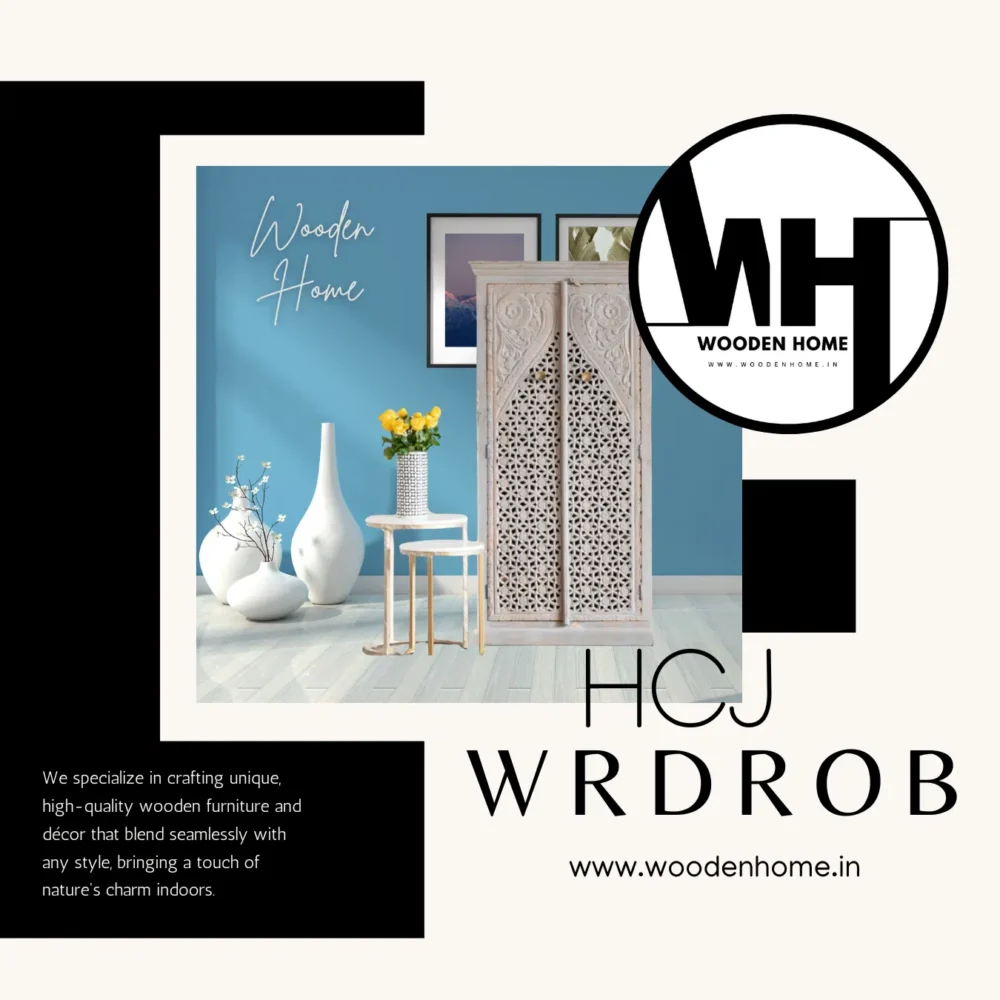 Wood Carving HCJ Wardrobe By Wooden Home