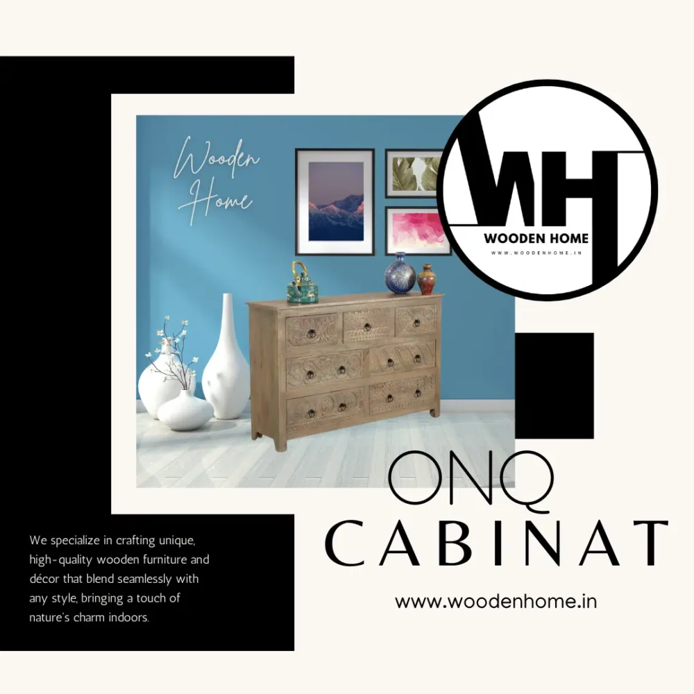 Wood Carving ONQ Cabinet By Wooden Home