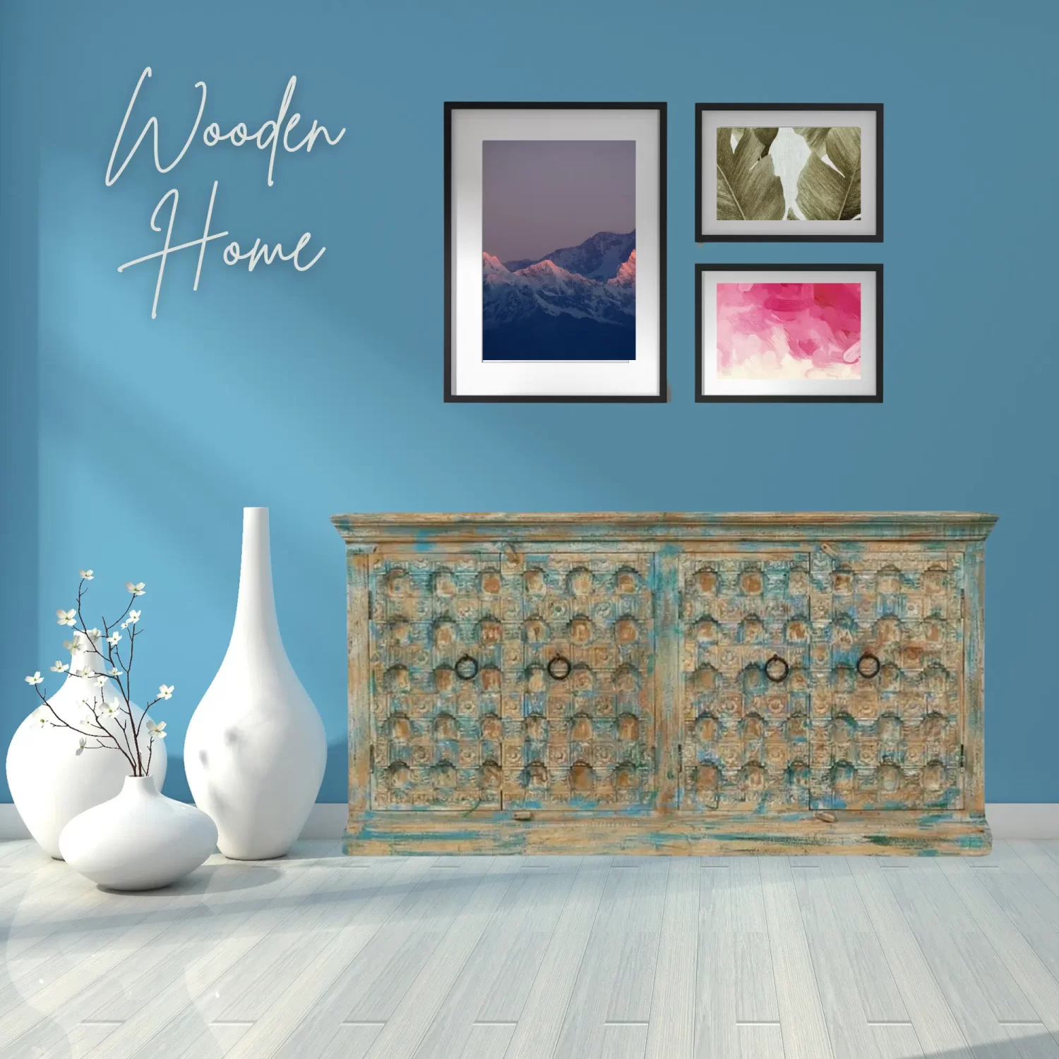 Wooden Home Wood Carving Sorrel Sideboard By Wooden Home 7