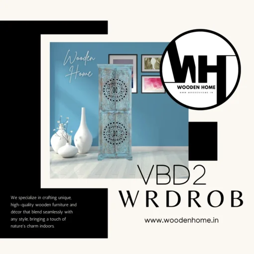 Wood Carving VBD2 Wardrobe By Wooden Home