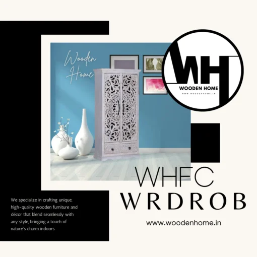 Wood Carving WHFC Wardrobe By Wooden Home
