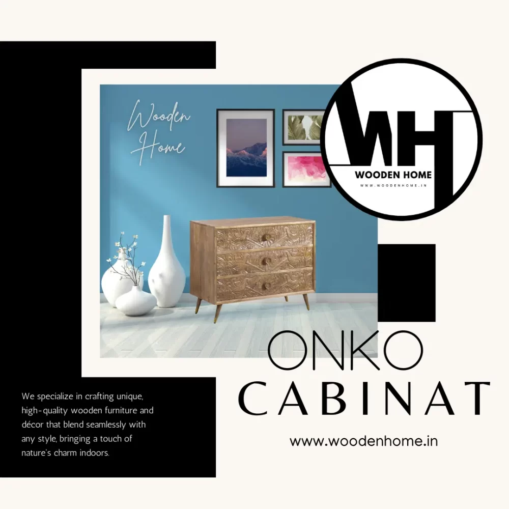 Wood Carving ONKO Cabinet By Wooden Home
