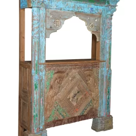 Vintage Haveli Style Carved Bar/Reception Table