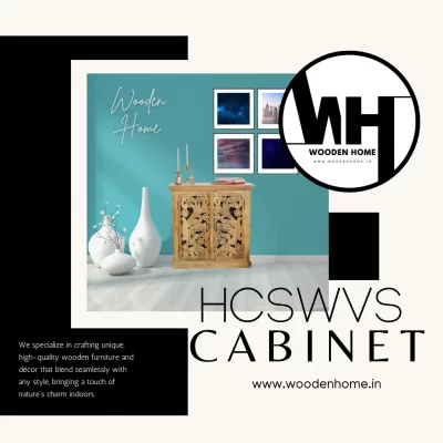 Hand Carved Solid Wooden Vanity Small Cabinet