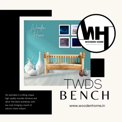 Teak Wood Double Seater Bench