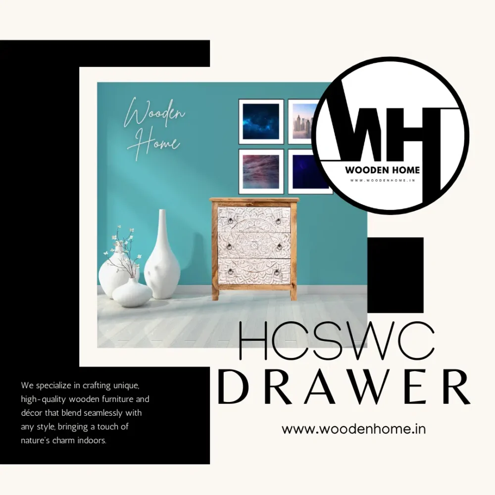 Hand Carving Solid Wood Chest of Drawers