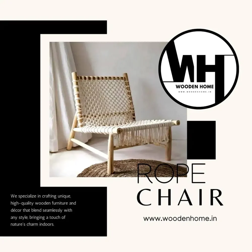 Rope Chair By Wooden Home