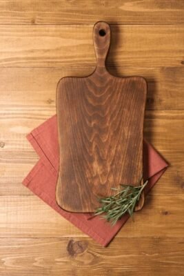 Wooden Home Cutting Board Rosemary Napkin On 600Nw 2473982249