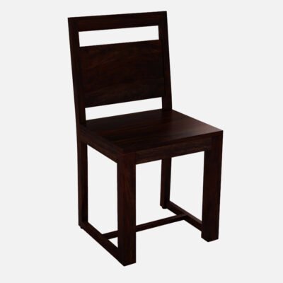 Solid Sheesham Wood Dining Chair with Natural Finish – 34 inch height wooden dining chair for home and restaurant